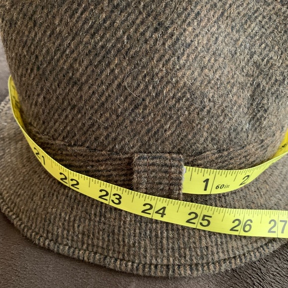 ARTE DELLA LANA vintage Wool brown unisex Fedora Hat VVGUC size medium - Picture 7 of 11
